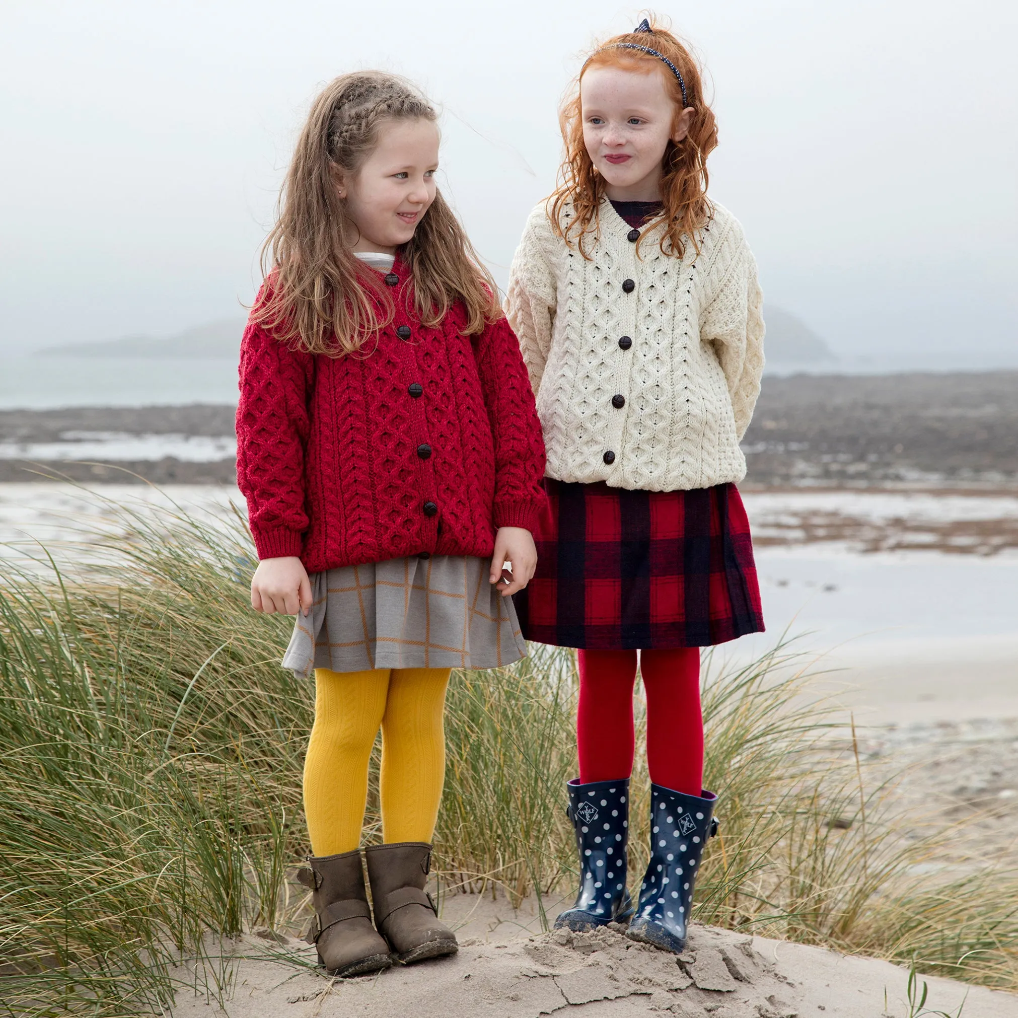 Children's Merino Aran Cardigan