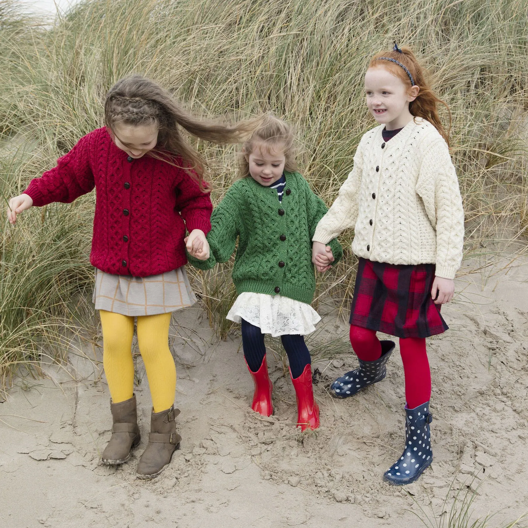 Children's Merino Aran Cardigan