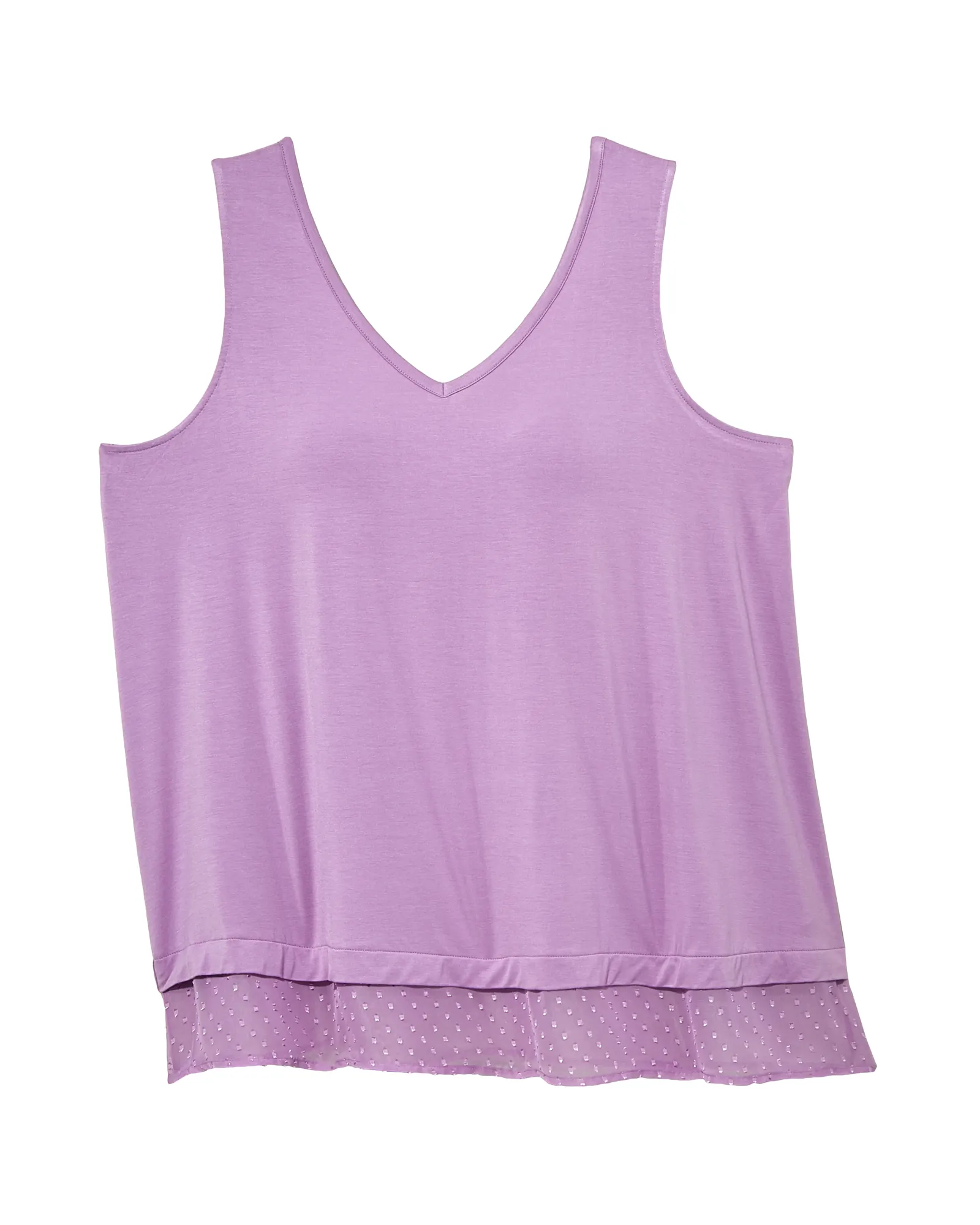 Chrissy Clip Dot Tank Top | Lilac