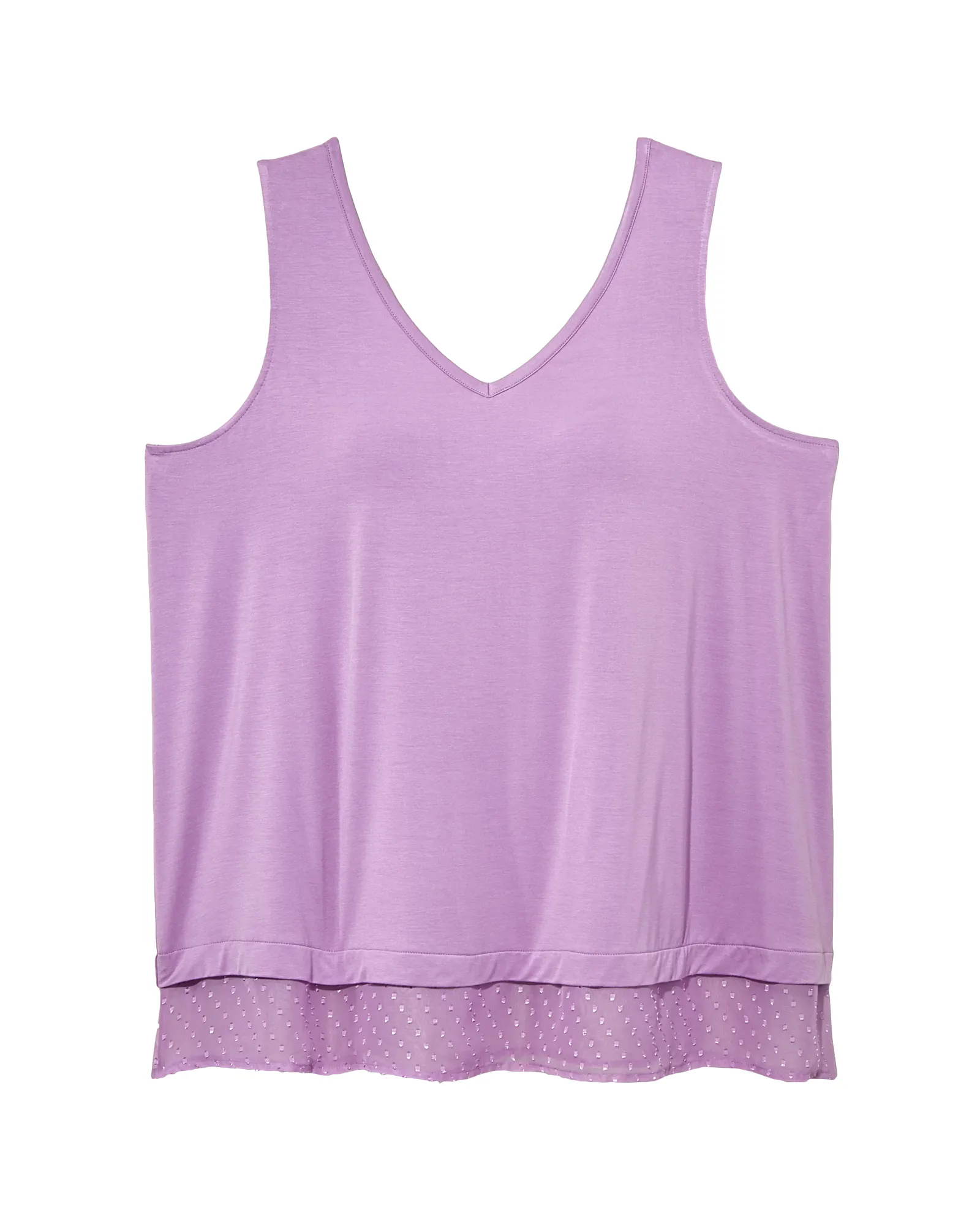 Chrissy Clip Dot Tank Top | Lilac