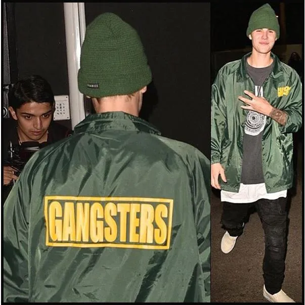 CLONEY DUKE GEORGE GANGSTERS JACKET as seen on JUSTIN BIEBER