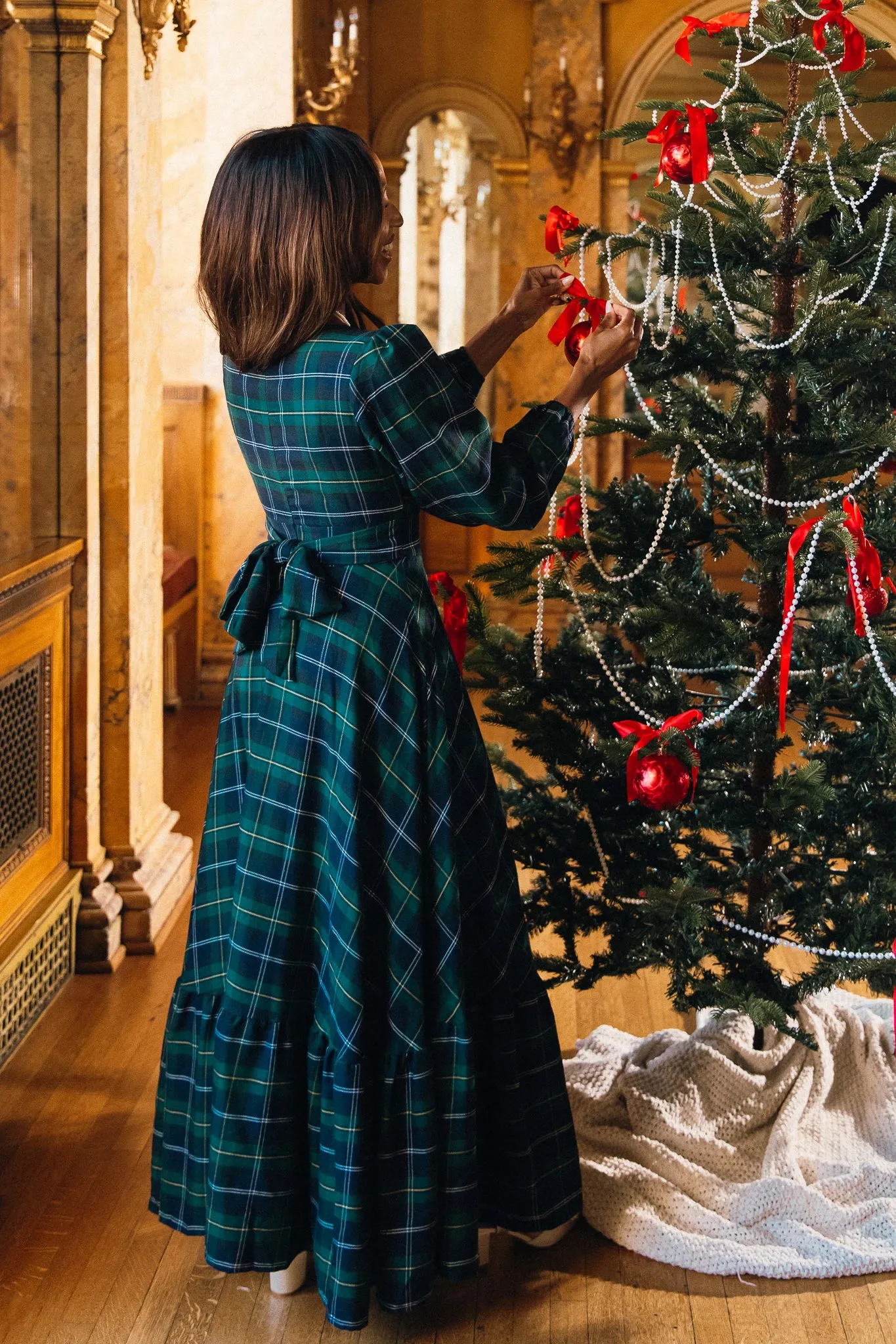 Connie Dress in Navy Plaid - FINAL SALE