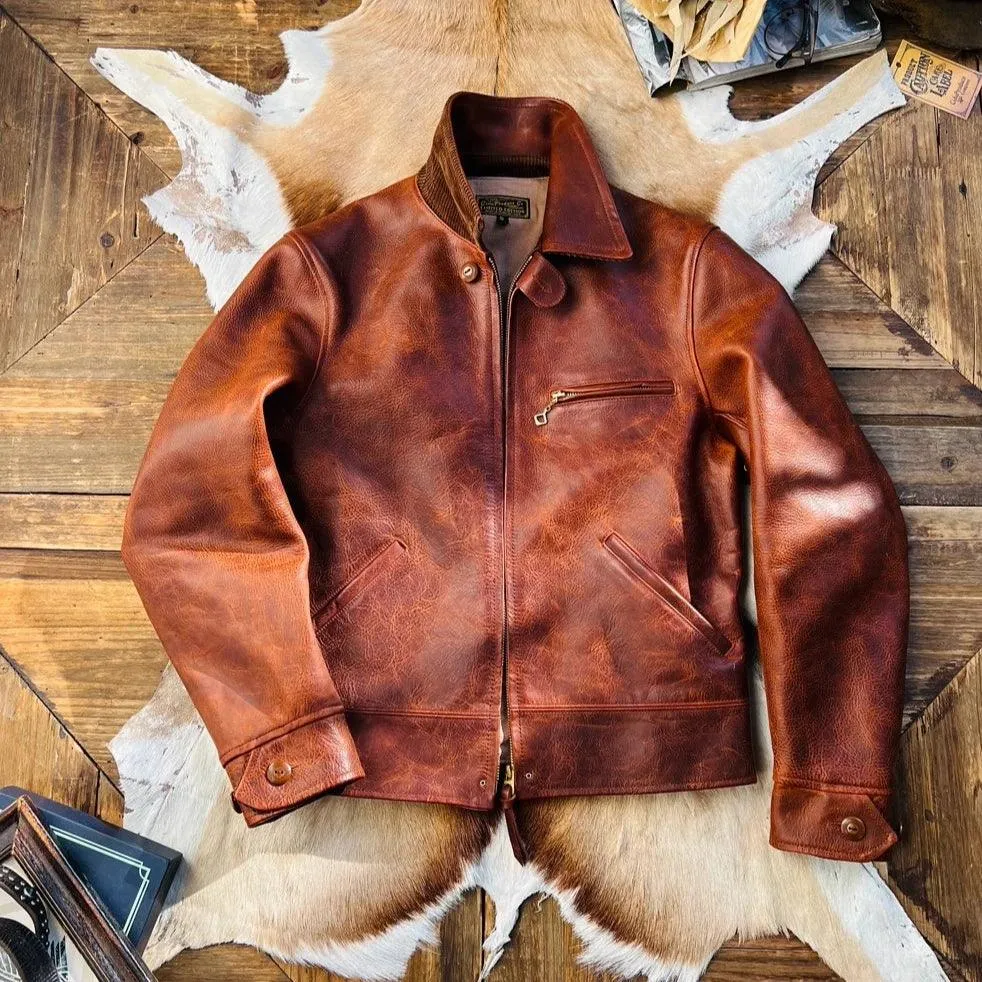 COWHIDE LEATHER JACKET KOEW