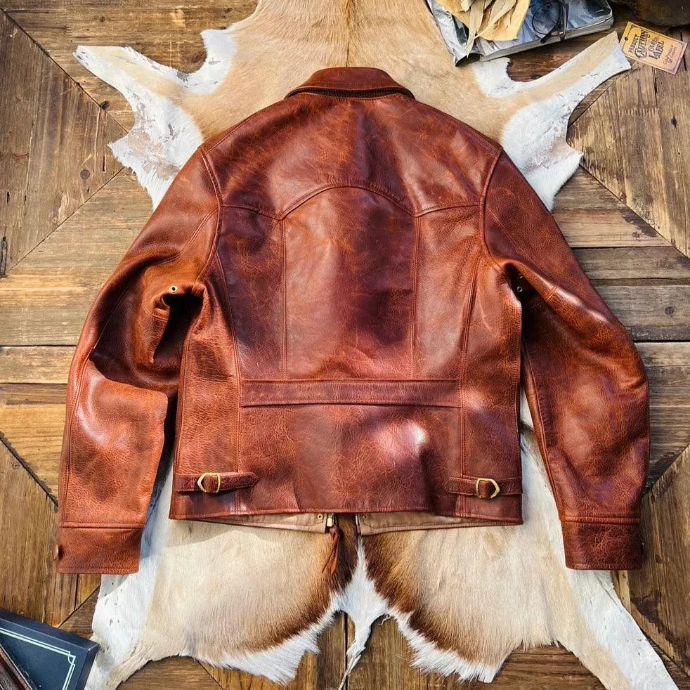 COWHIDE LEATHER JACKET KOEW