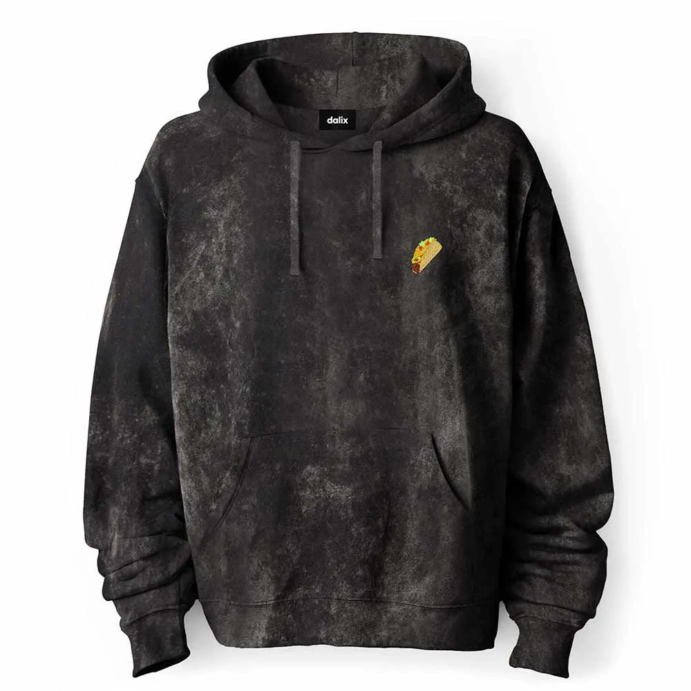 Dalix Taco Mineral Wash Hoodie