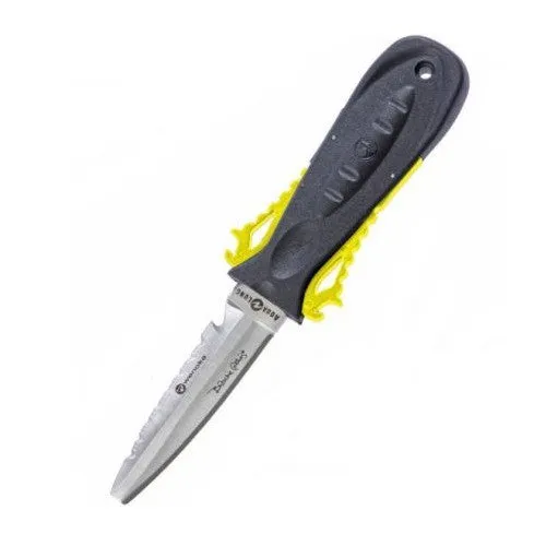 Deep See Squeeze Stainless Steel Lock Dive Knife - Blunt Tip