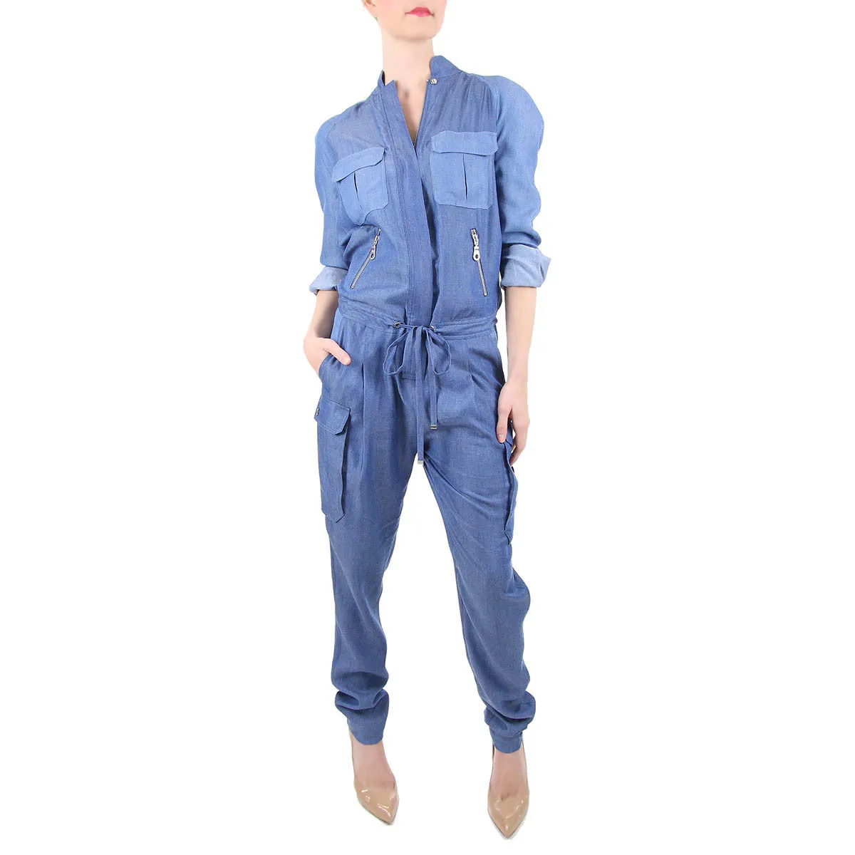 Denim Tencel Jumpsuit