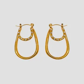 Double Layer Oblong Earrings