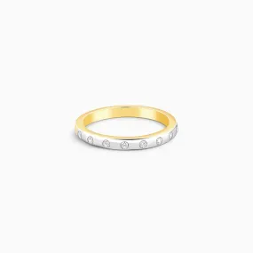 Dual Tone Glittering Ring