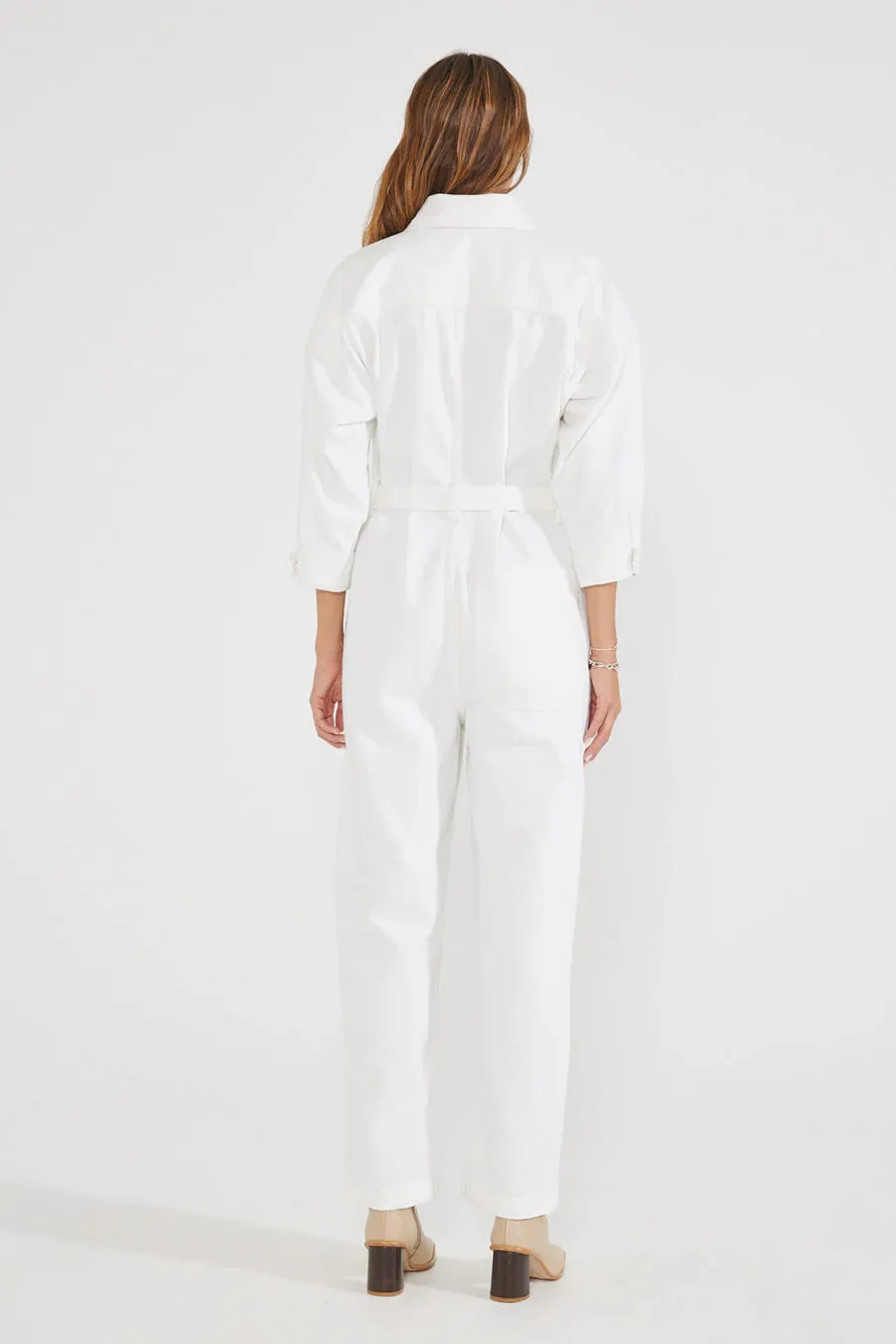 Etica Zeta Jumpsuit Vintage White