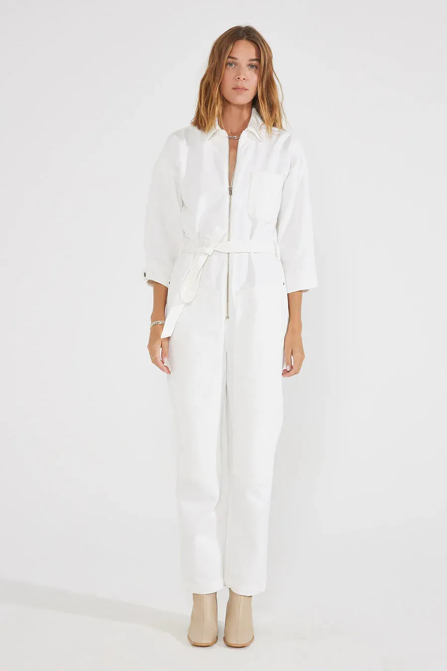 Etica Zeta Jumpsuit Vintage White