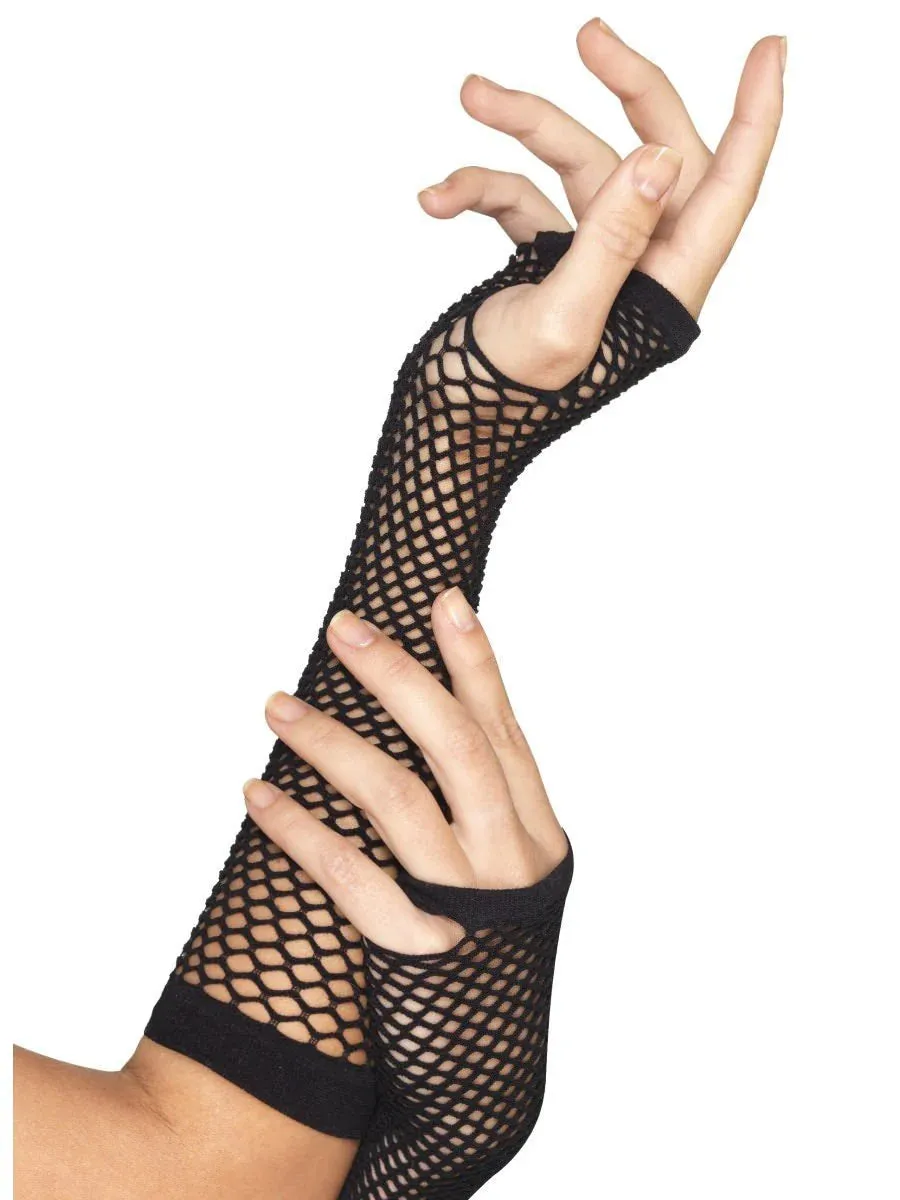 Fingerless Fishnet Gloves