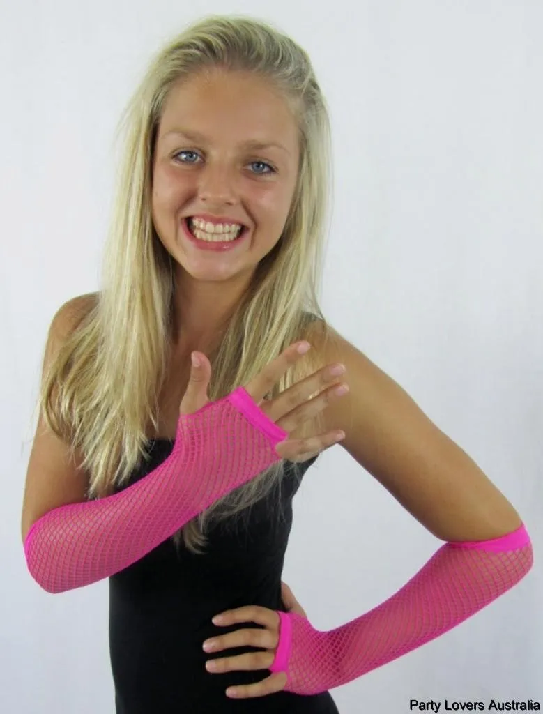 Fingerless Fishnet Gloves