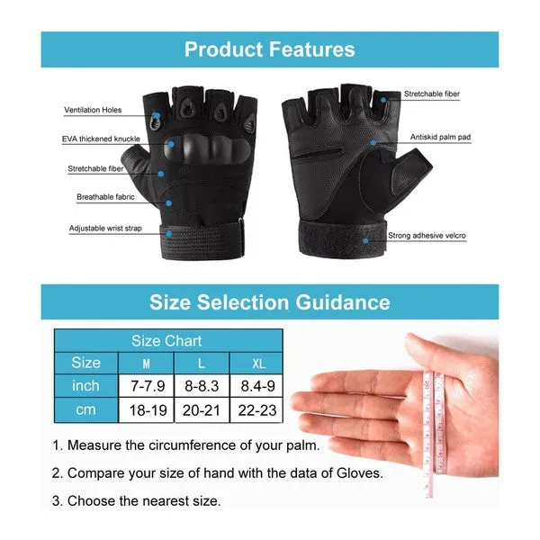 FINGERLESS WORKOUT GLOVES