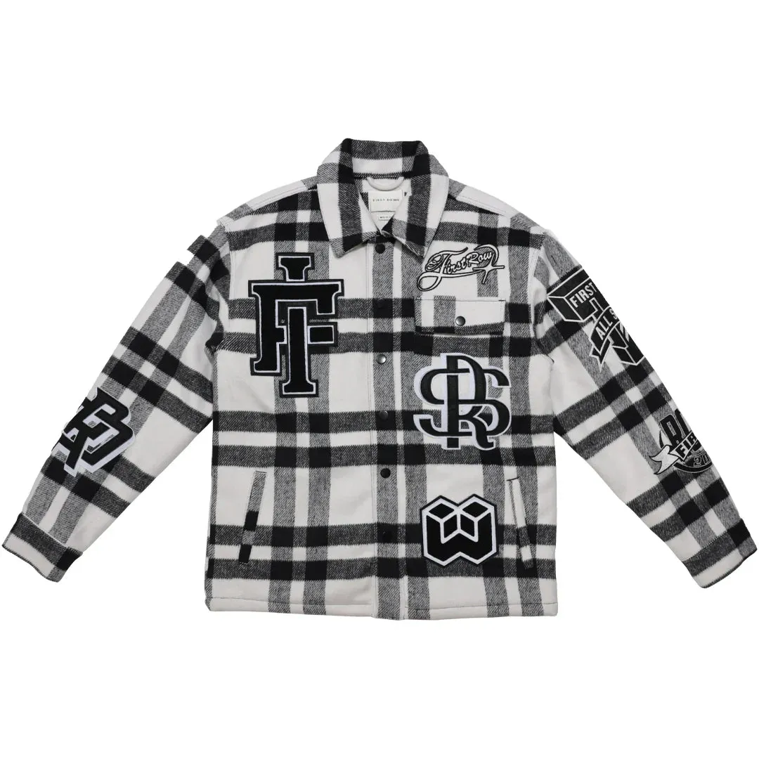 FIRST ROW All Over Logo Multi Patches Jacket