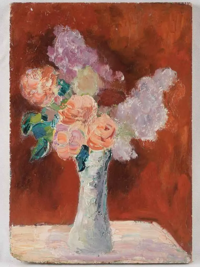 Floral still life - roses & lilacs 18" x 12½"