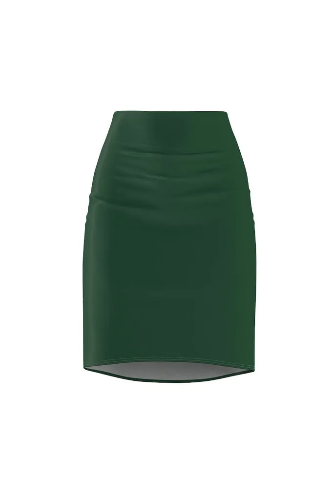 Forest Green Women's Pencil Skirt