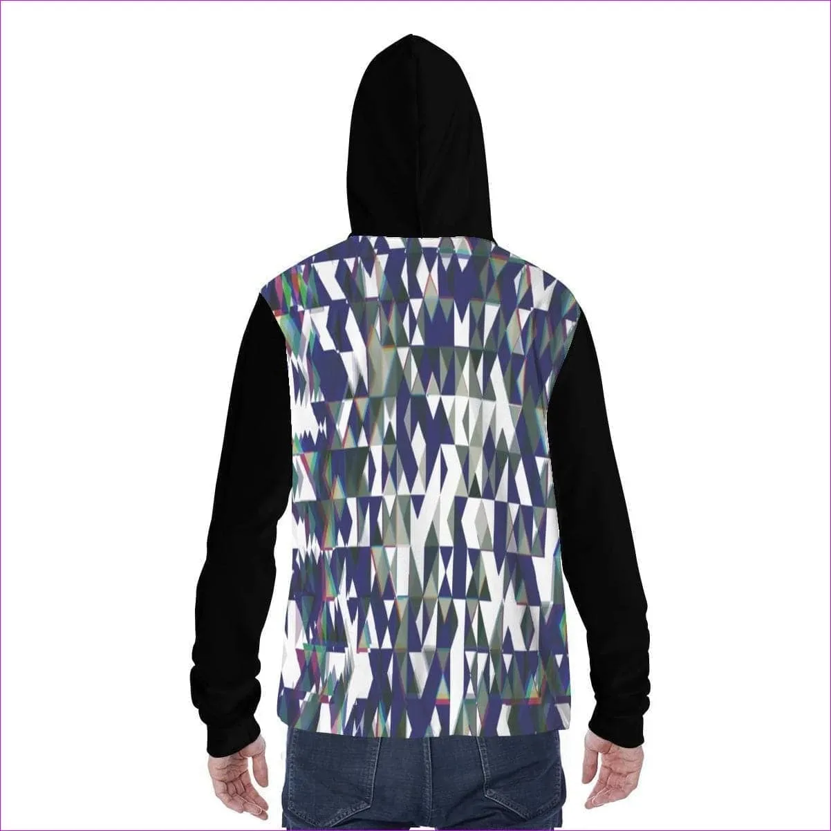 Fractured Unisex Hoodie w/ Built-in Mask