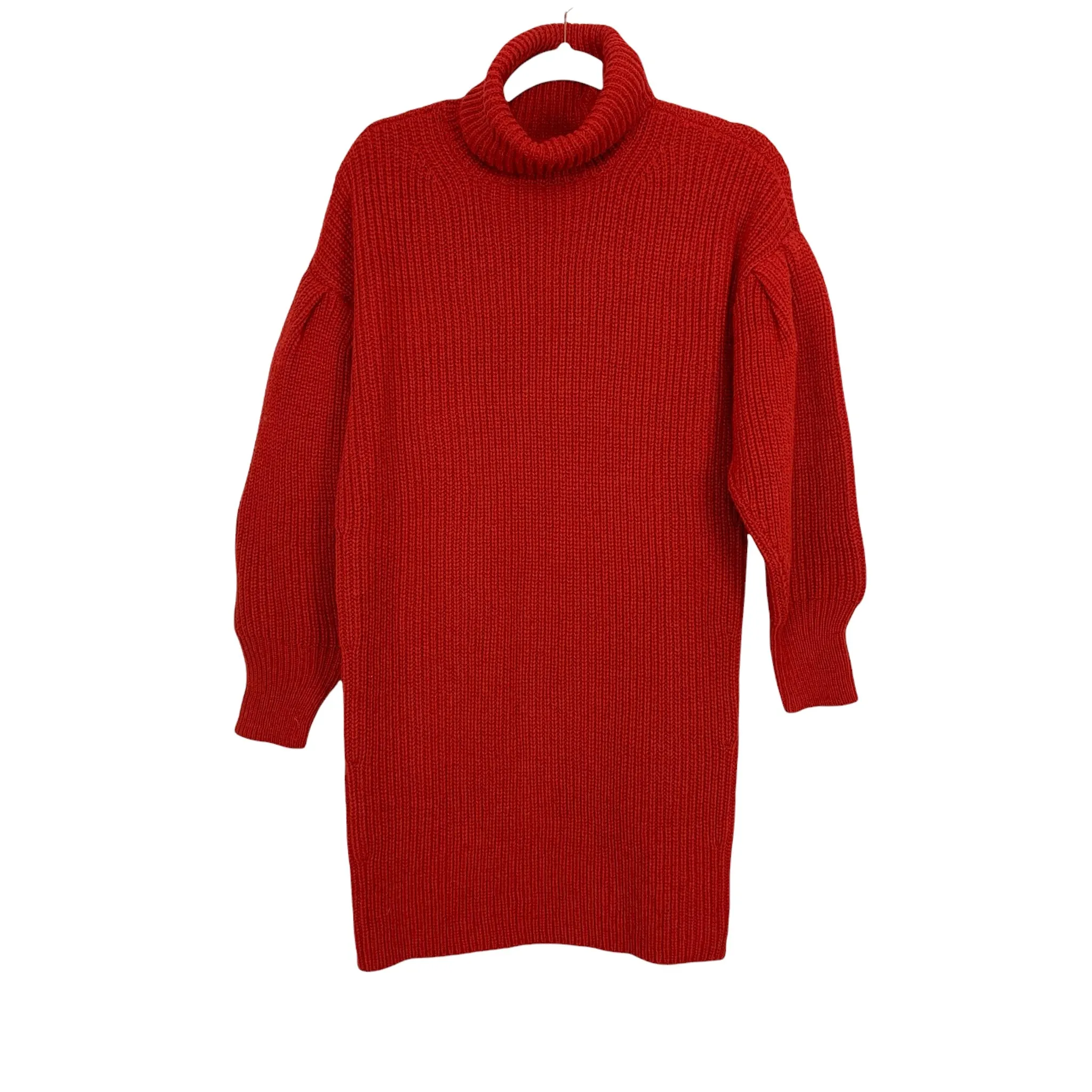 Free Assembly Red Turtleneck Sweater Dress NWT- Size XS