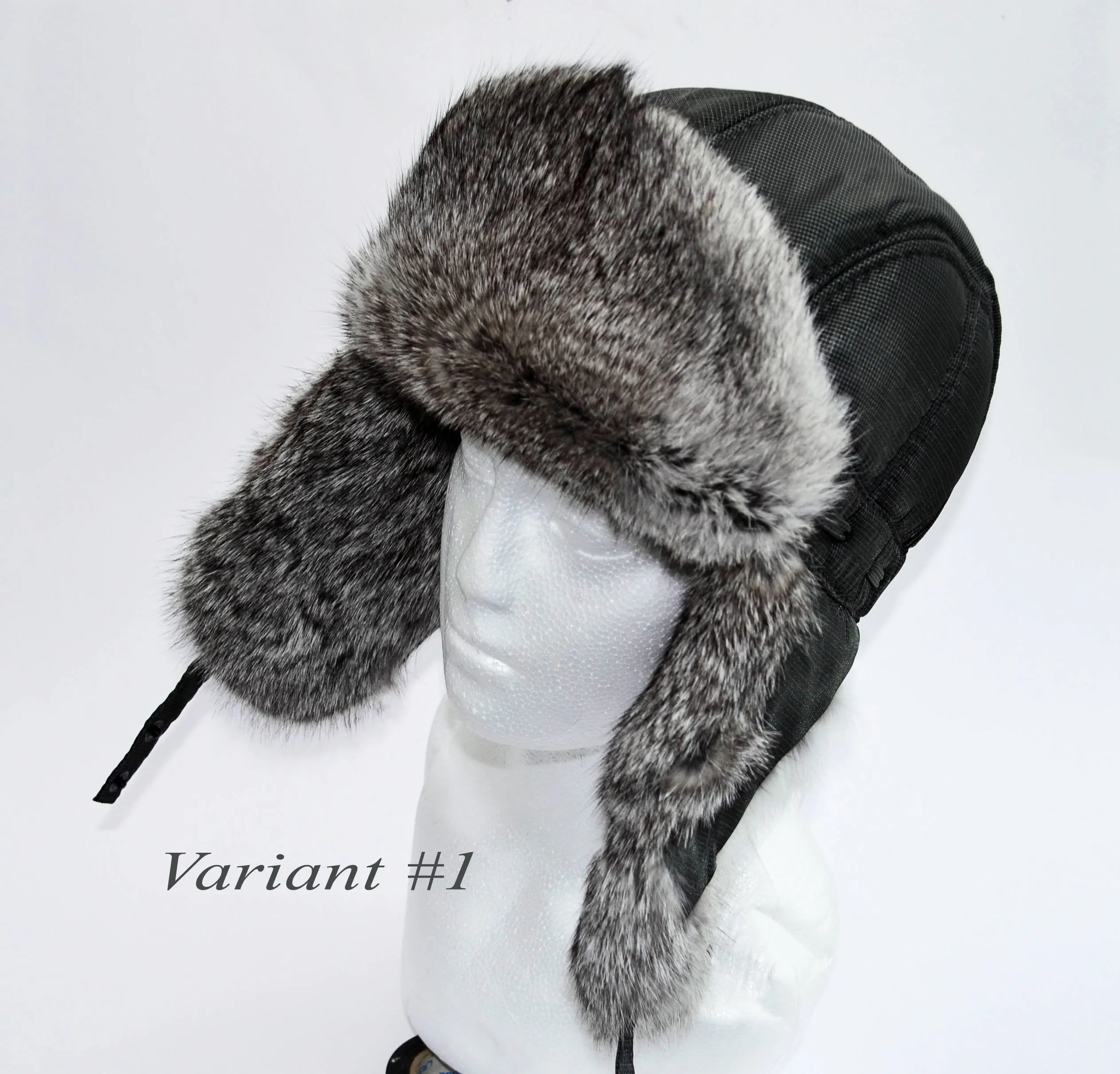 FUR EAR FLAP Hat, Men real fur hat, Trapper Hat, Aviator Hat, Ushanka, Russian Hat, Ski Hat, Rabbit Fur, Fur Hat Ear Flaps, Real Fur Hat