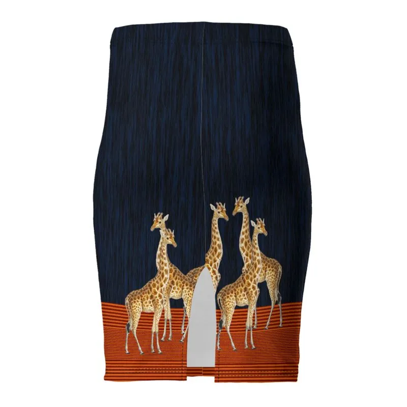 Giraffe Safari Pencil Skirt