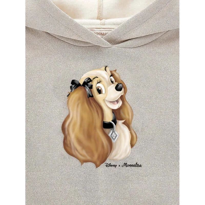 Girls Beige Lady & The tramp Hoodie