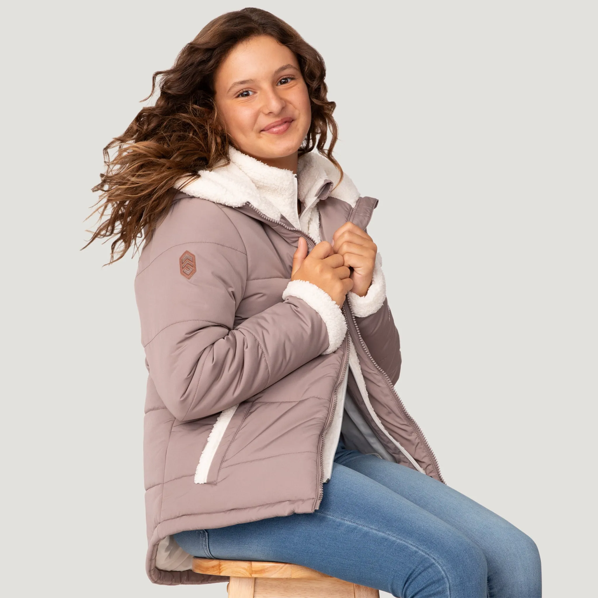 Girls' Stratus Lite Bib Puffer Jacket