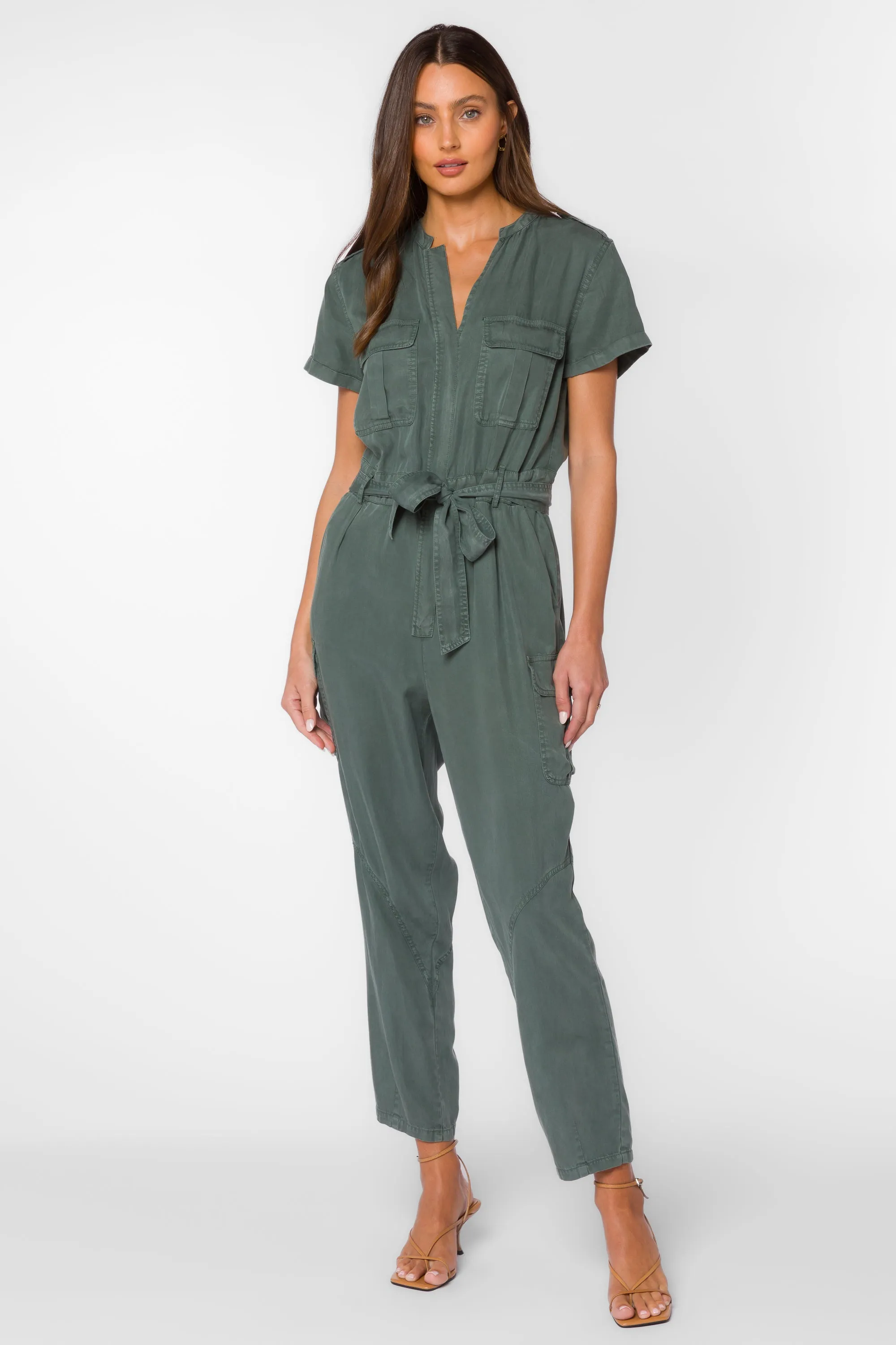 Greyson Sage Leaf Jumpsuit