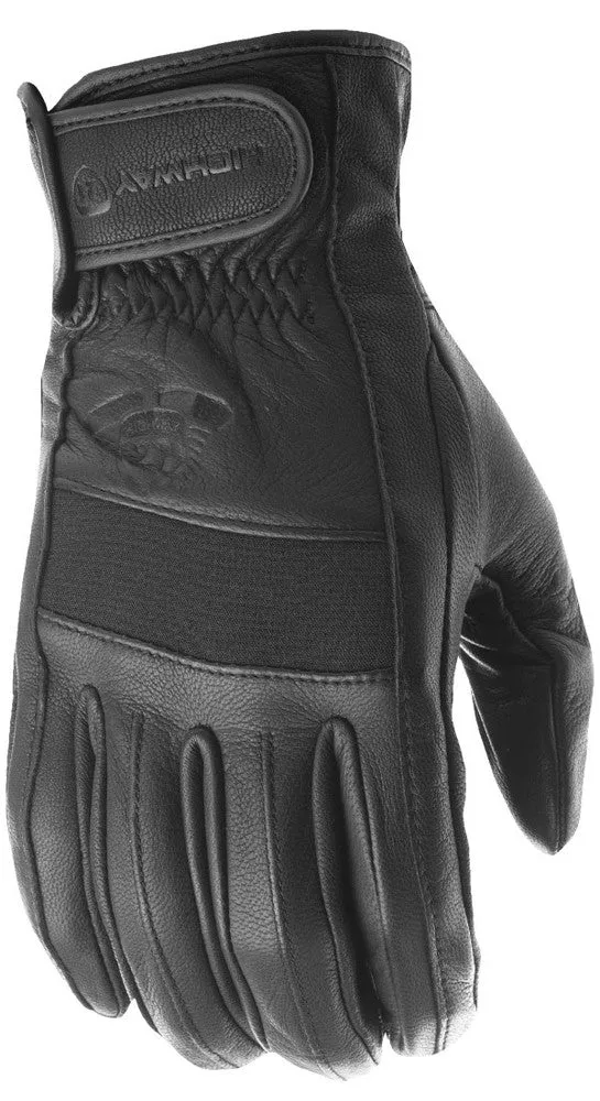 Highway 21 Jab Full Leather Motorcycle Riding Gloves