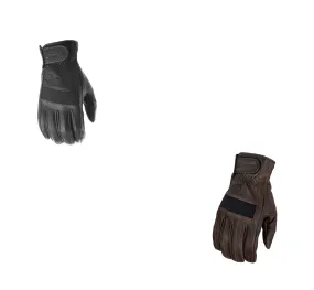 Highway 21 Jab Full Leather Motorcycle Riding Gloves