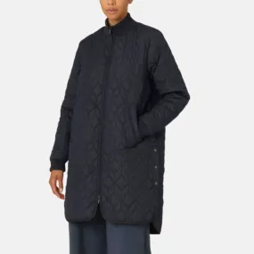 Ilse Jacobsen Long Quilted Coat - Dark Indigo