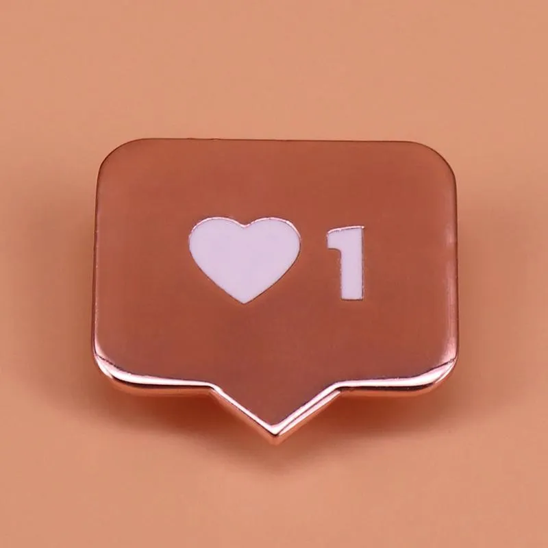 Instagram Love Enamel Brooch Pins