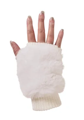 Ivory Fingerless Gloves