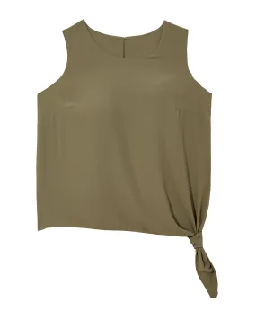 Jane Side Knot Top | Olive Green