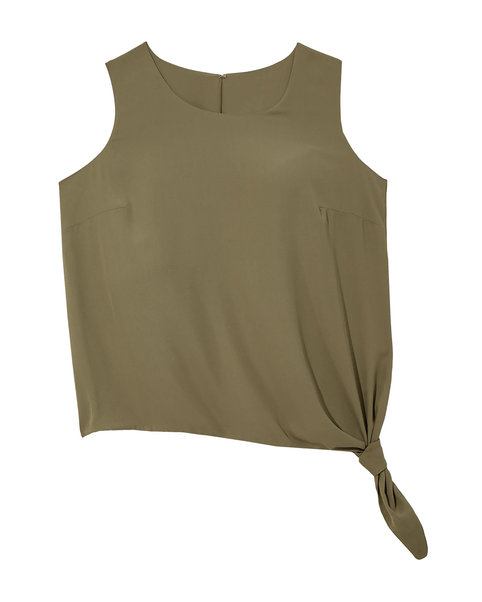 Jane Side Knot Top | Olive Green