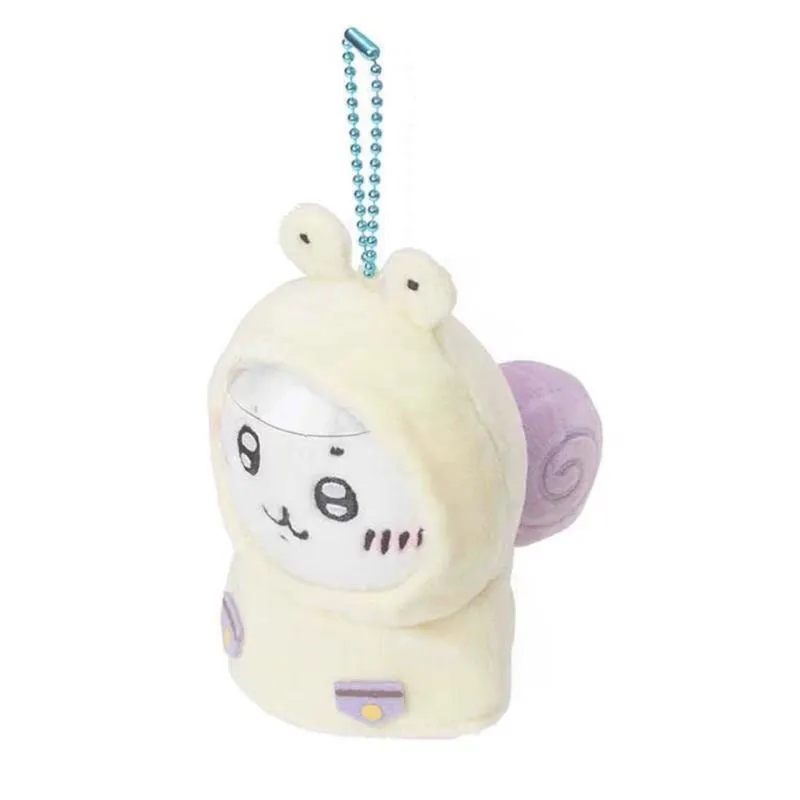 Japan ChiiKawa Rainny Day Raincoat Keychain | ChiiKawa Hachiware Usagi - Mini Plush Doll