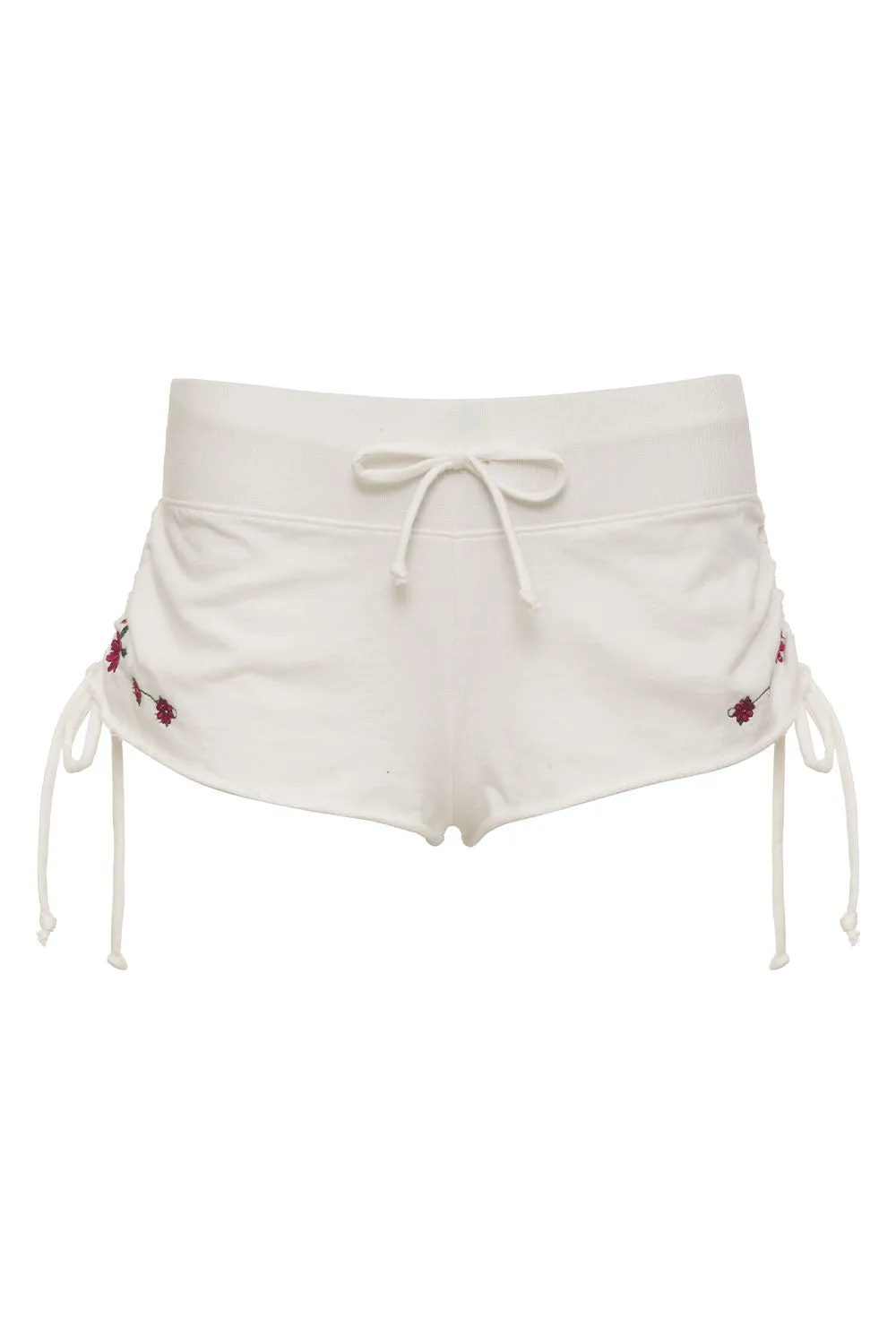 Jasmine Embroidered Mini Short - Sea Fairy