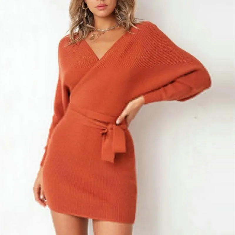 Jenny - Chic Long Sleeved Winter Sweater Dress