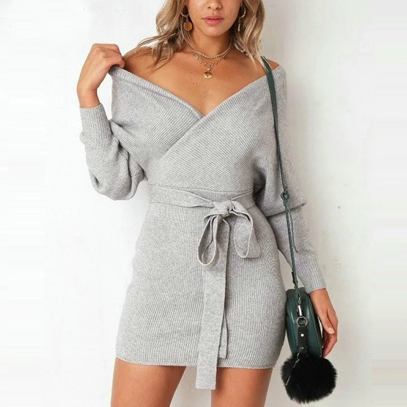 Jenny - Chic Long Sleeved Winter Sweater Dress