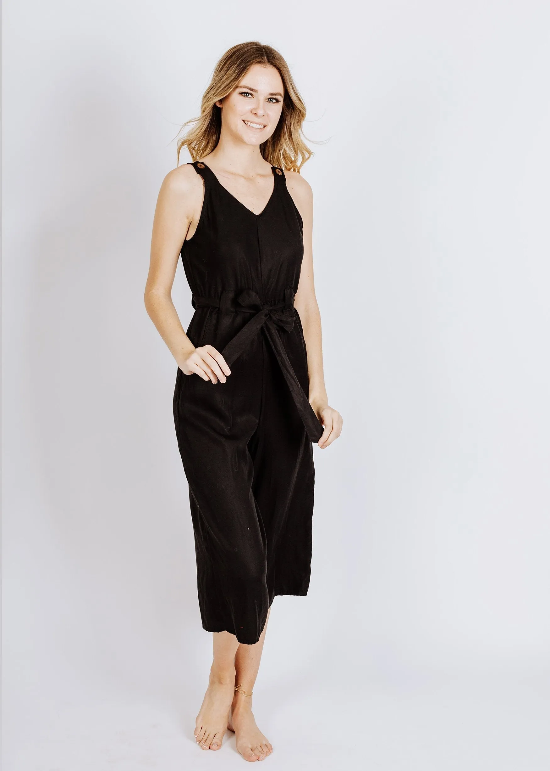 jumpsuit in ebony - sample