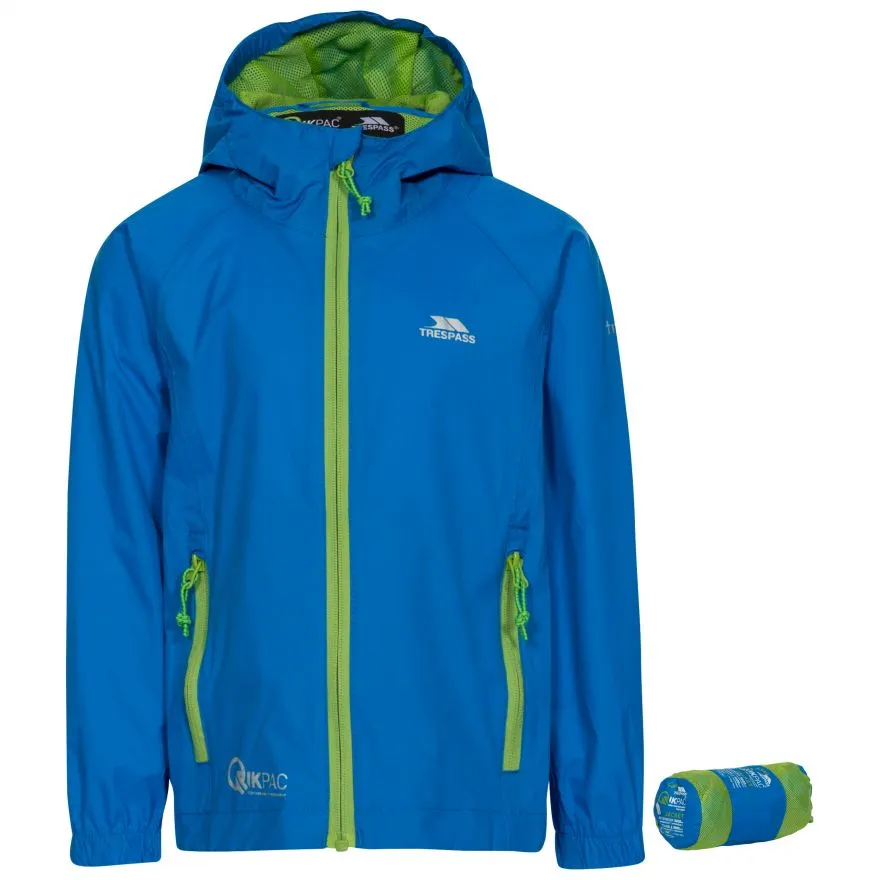 Junior Qikpac Jacket | Waterproof Jacket | Trespass