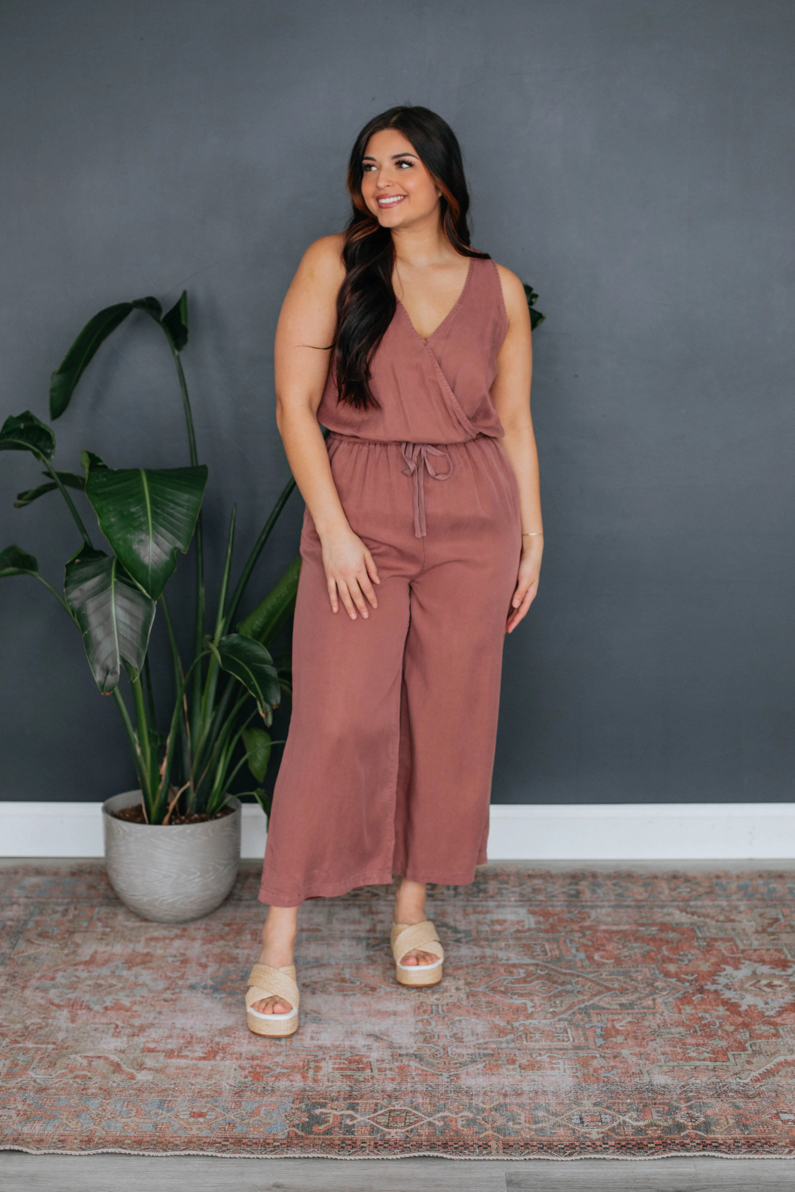 Keren Jumpsuit - Dusty Mauve