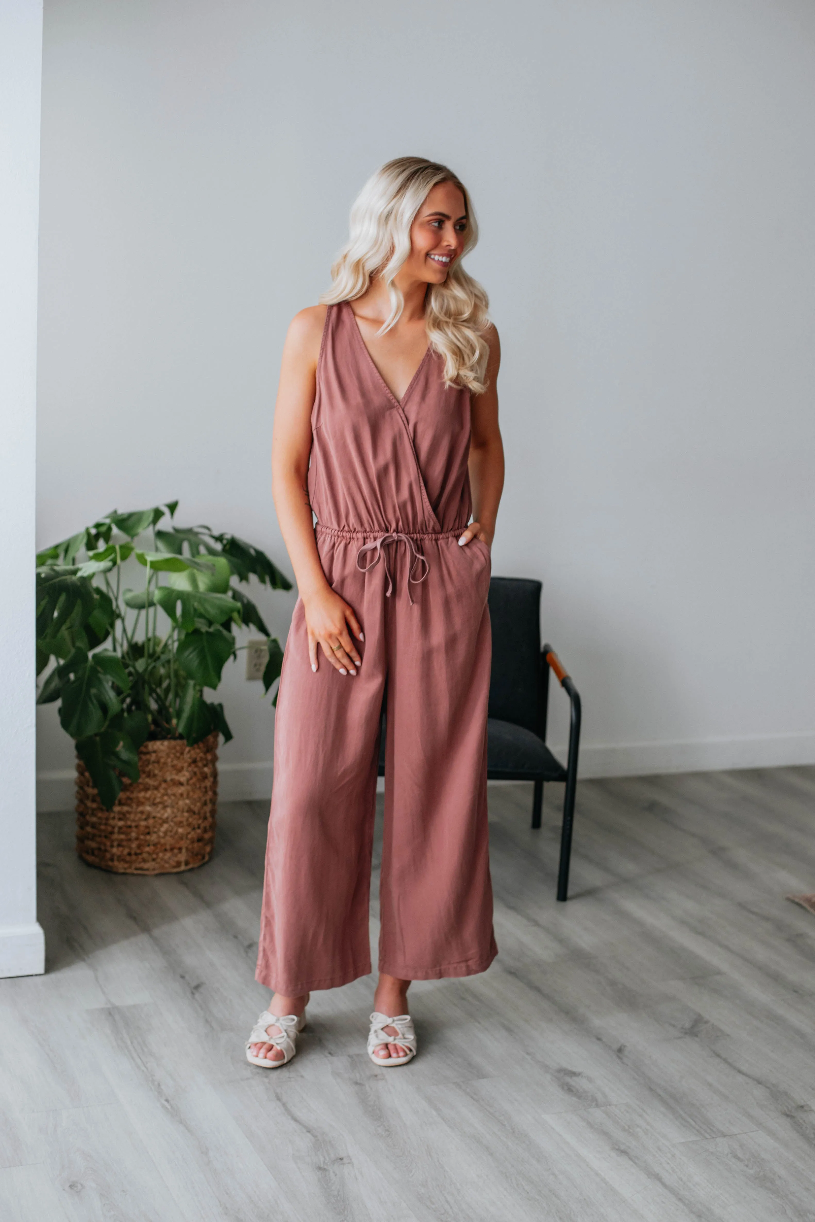 Keren Jumpsuit - Dusty Mauve