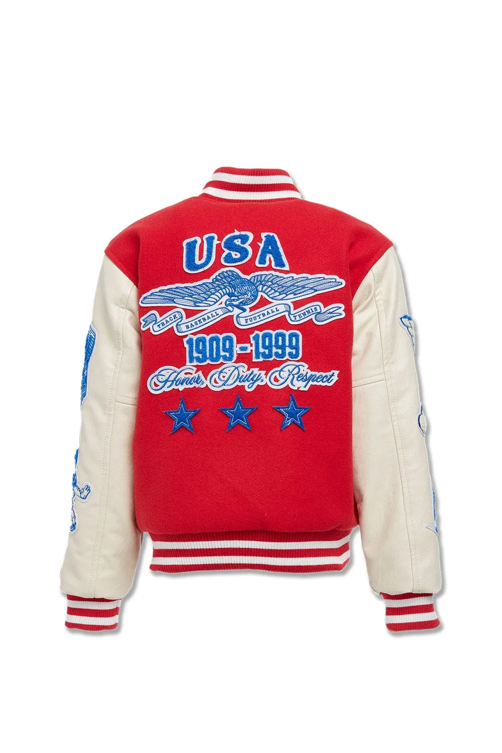 Kids All American Varsity Jacket (Red)