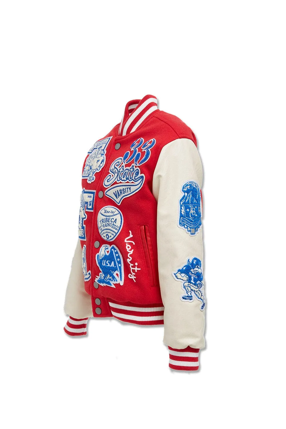 Kids All American Varsity Jacket (Red)