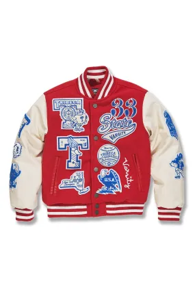 Kids All American Varsity Jacket (Red)