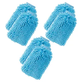 Kuber Industries Gloves | Microfiber Cleaning Gloves | Chenille Mitts for Kitchen | Hand Duster for Kitchen | 1000 GSM Hand Gloves | Double Sided Gloves | SHXNEFSST2 | Pack of 12 | Blue