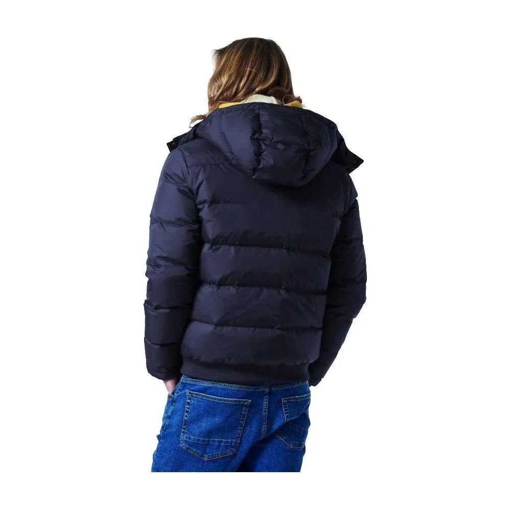 La Martina Blue Nylon Men Jacket