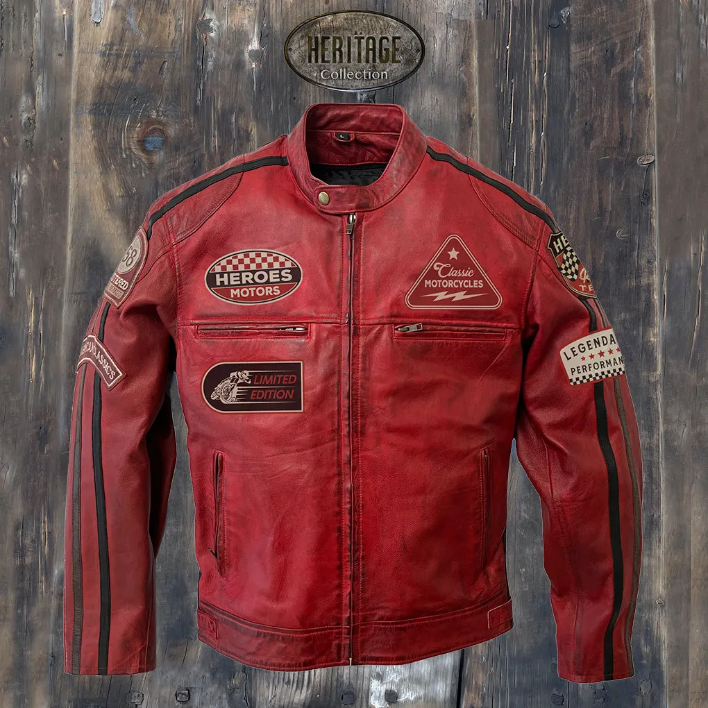 Leather Jacket "Vintage Race"