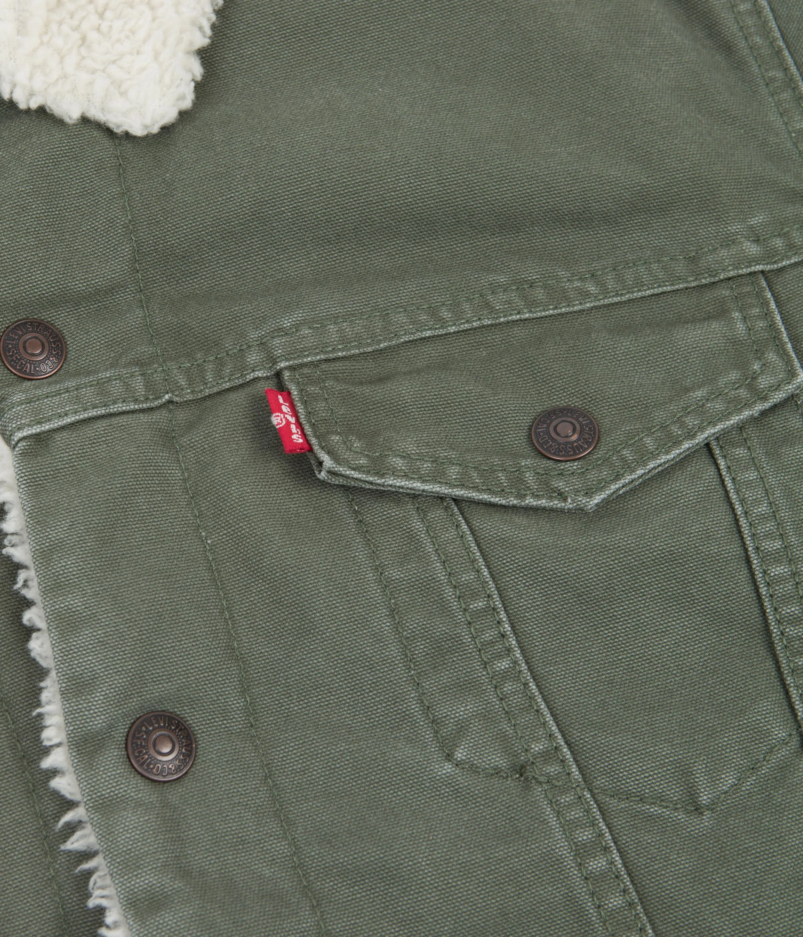 Levi's® Red Tab™ Type 3 Sherpa Trucker Jacket - Thyme